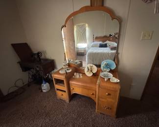Art Deco waterfall vanity