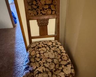 Vintage wooden side chair