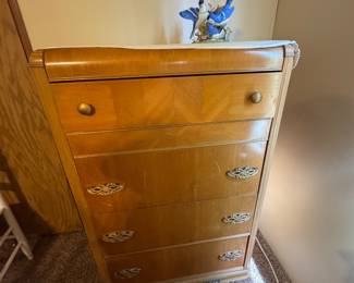 Art Deco waterfall chest