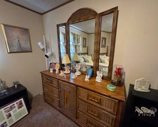 Dresser with mirror