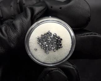 3.01 Carat Total Weight Natural Black Diamond Parcel
