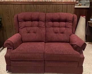 Vintage Reclining Loveseat - La-Z-Boy Traditional Style