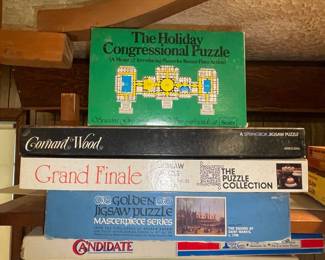 Vintage Jigsaw Puzzle Collection - Sears, Springbok, Golden, Shaw Games