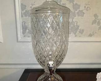 Crystal Diamond Pattern Beverage Dispenser