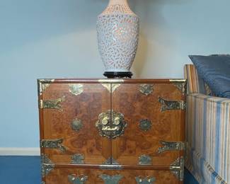 Korean Bandaji Style Burl Wood Chest
