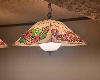Coca-Cola Stained Glass Style Hanging Lamp