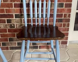 Vintage Stenciled Windsor Side Chair (6)