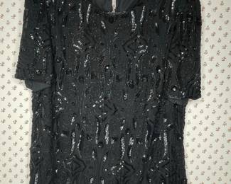 Stenay Plus Silk Beaded Top Vtg