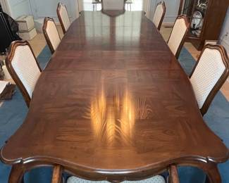 Vintage Henredon French Provincial Style Dining Table
