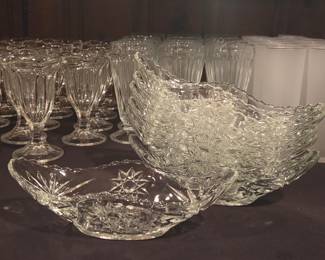 Anchor Hocking Prescut Star of David Banana Split Bowls
