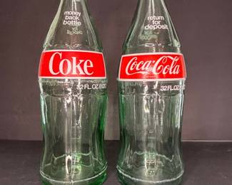 Coca-Cola 32 Ounce Glass Bottles