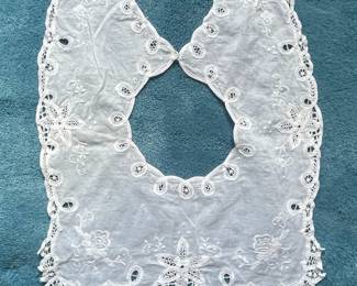 Vintage Broderie Anglaise Cotton Collar