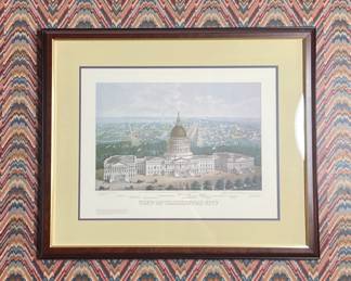 1871 "View of Washington City" Lithograph