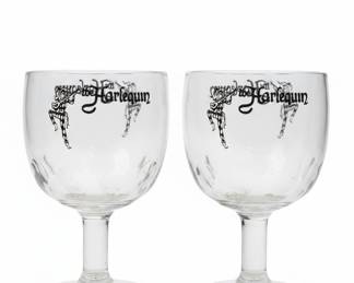 The Harlequin Dinner Theater Glass Goblets