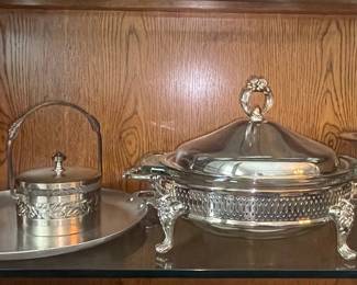 Silver-Plated Serving Dishes Vtg