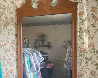 Chippendale Style Wall Mirror with Urn Finial