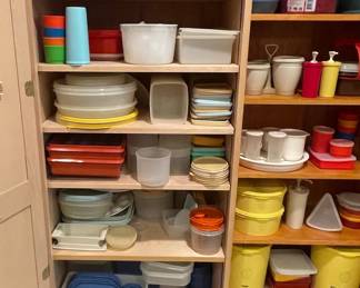 Large Collection of Vintage Tupperware