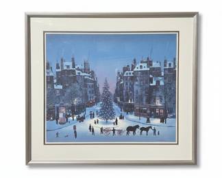 Michel Delacroix "Nuit de Décembre" Lithograph