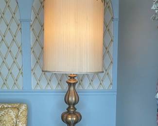 Vintage Hollywood Regency Brass Table Lamp