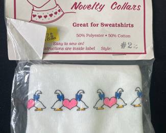 Lyle's Turtleneck Novelty Collar - Geese with Hearts Style