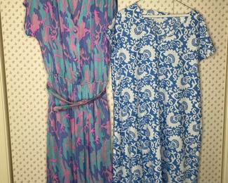 Flora Kung 1980s Silk Abstract Print Pleated Dress
