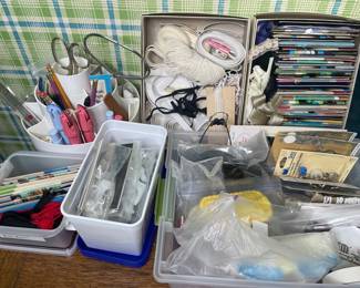 Vintage Sewing Notions and Craft Organization Supplies