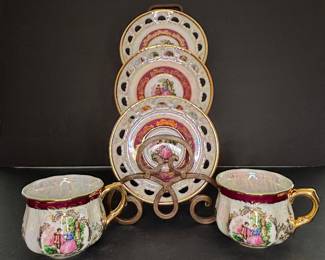 Empress by YMM Porcelain Tea Set Vtg