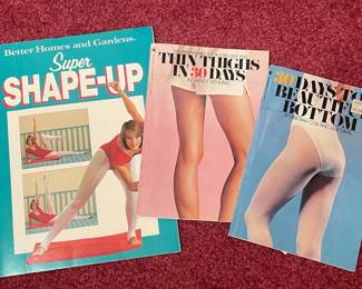 Vintage 1980s Fitness and Exercise Books