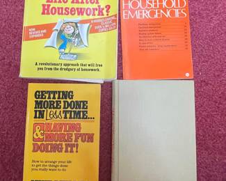 Collection of Vintage Home Management and Self-Help Books