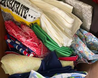 Assorted Vintage Sewing Fabric Remnants