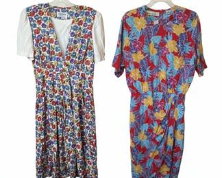 Vintage Floral Dresses RJ Steven’s & Ms Chaus