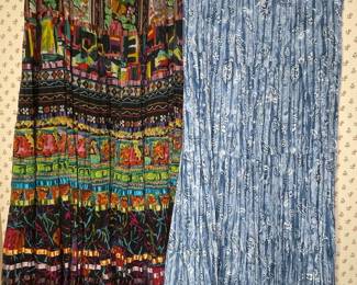 TravelSmith and Coldwater Creek Boho Pleated Maxi Skirts
