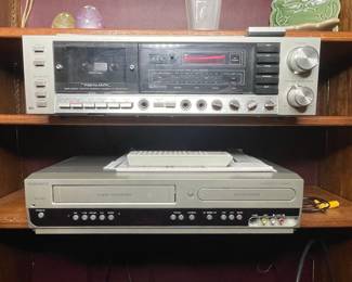 Realistic SCR-3000 Receiver and Magnavox DVD/VCR Combo