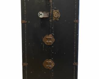 Vintage upright wardrobe steamer trunk