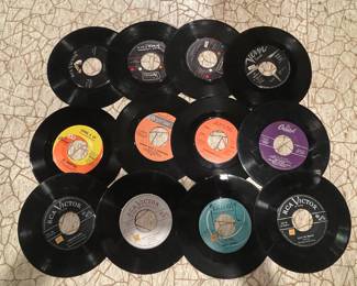 Vintage 45 RPM Vinyl Records