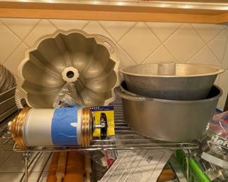 Nordic Ware Bundt Pan and Cookie Press