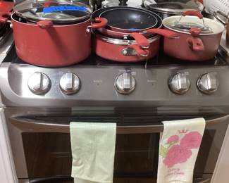 2 oven electric range