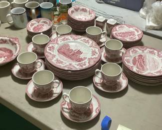 Johnson Brothers Old Britain Castles dishes set of seven.