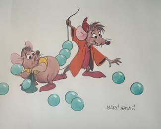 Walt Disney Cinderella 'Jaq and Gus' Lithograph by Marc Davis