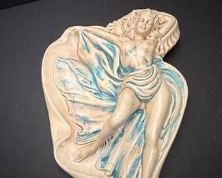 Holland Mold Ceramic Wall Plaque - Reclining Woman