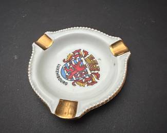 Bavarian Porcelain Luxembourg Souvenir Ashtray