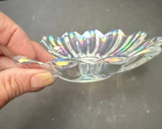 Federal Glass Celestial Iridescent Bowl