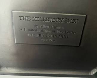 The Millinery Shop by Albert Ciriaco for The Franklin Mint