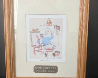 Norman Rockwell Triple Self-Portrait Centennial Edition Print