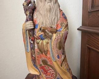 Japanese Kutani Ware Jurojin Figure