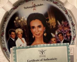 The Young and the Restless Jill's Escapades Commemorative Plate