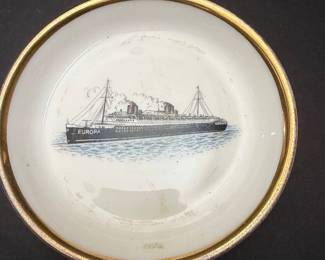 Thomas Bavaria SS Europa Ocean Liner Souvenir Dish