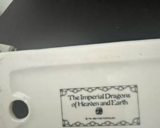 Franklin Mint The Imperial Dragons of Heaven and Earth Candlesticks