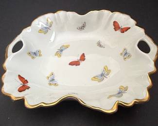 Limoges France Butterfly Handled Serving Dish