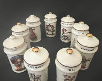M.I. Hummel Danbury Mint Spice Jar Set